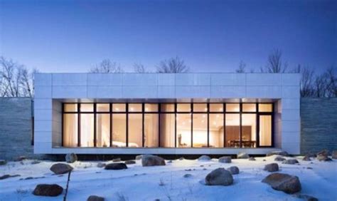 Ultra Minimalist White House With Picture Windows