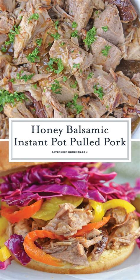 Honey Balsamic Instant Pot Pulled Pork Is A Pressure