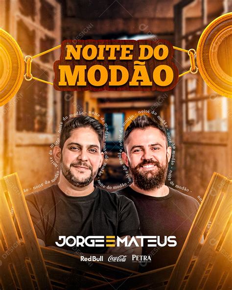 Flyer Show Noite Do Mod O Jorge E Mateus Social Media Psd Edit Vel