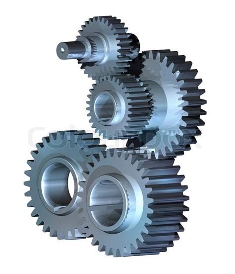 Complex Mechanism Of Gear Wheels And Stock Image Colourbox