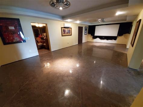 Polished Vs Stained Concrete Floors Dreamcrete Custom Creations