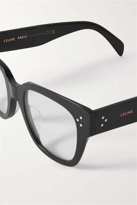 Celine Eyewear Oversized Cat Eye Acetate Optical Glasses Net A Porter