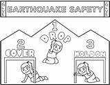 Earthquake Safety Shake sketch template