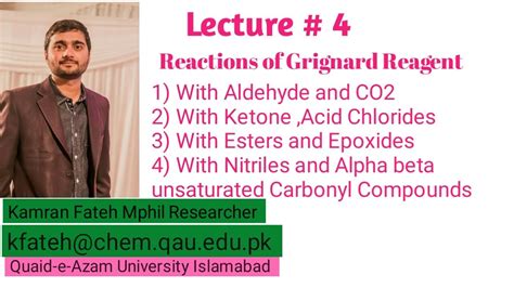 Reactions with a number of other grignard reagents are also discussed. Reactions of Grignard Reagent - YouTube
