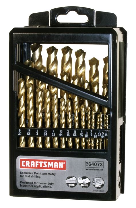 Craftsman 29 Pc Titanium Coated Drill Bit Set