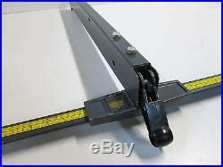Clamp guide rail to table. Sears Craftsman 10 Table Saw Rip Fence & Guide Rails, for 27 deep tables : Table Saw Fence