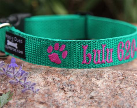 Personalized Id Dog Collar Embroidered Dog Collar