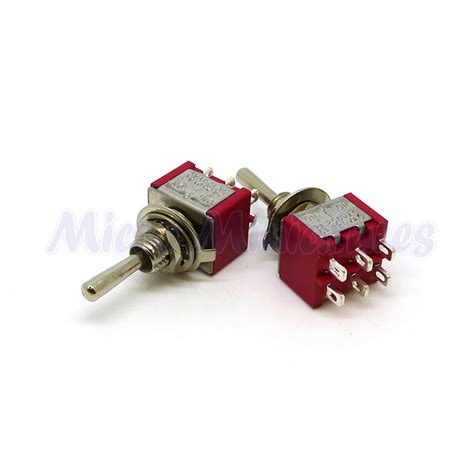 Dpdt On Off On Miniature Toggle Switch Micro Miniatures