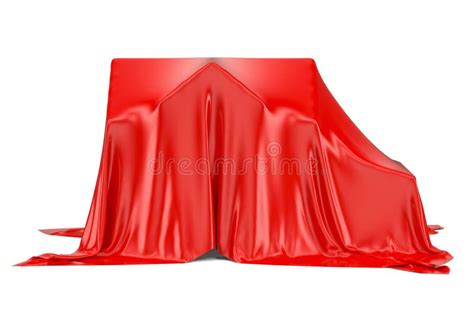 House Covered Red Fabric Stock Illustrations House Covered Red Fabric Stock Illustrations