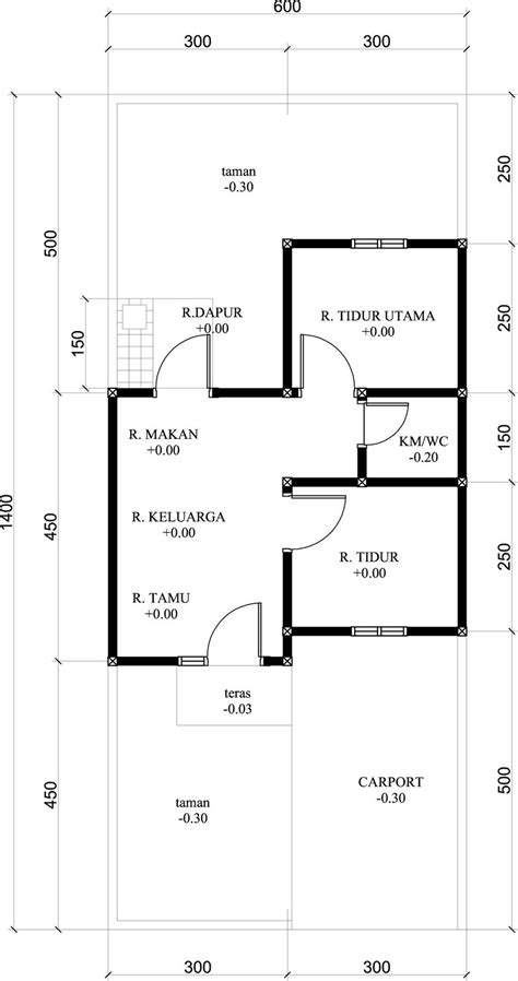 30 Denah Rumah 2 Lantai Sketchup Terbaru Swethom