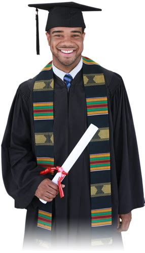 A Black Kente Cloth Graduation Stole Rocky Mountain Balfour