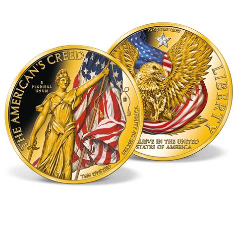 United States Of America Commemorative Coin Gold Layered Gold