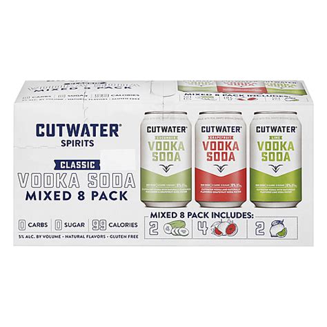 Cutwater Spirits® Classic Vodka Soda Mixed 8 Pack 12 Fl Oz Cans Shop Liras Supermarket