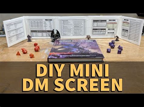 In the case of wooden diy dm screen, use custom paint, wood stain, and sealants for the desired wood tone. D&DIY Mini DM Screen - YouTube
