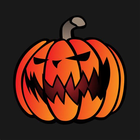 Halloween Scary Pumpkin Cartoon Illustration Halloween Tank Top