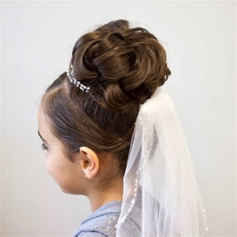 Hairstyles For First Holy Communion Long Hair First Communion