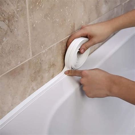 Bathtub Caulk Strip Pe Self Adhesive Tub And Wall Sealing Tape Caulk Sealer For Bathroom