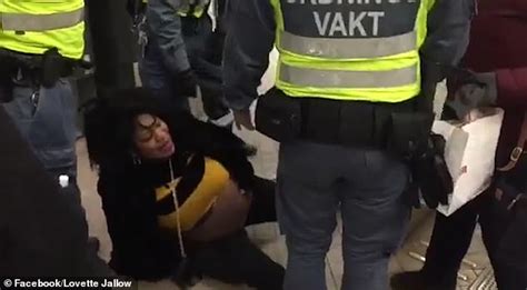 Swedish Guards Spark Outrage For Overpowering Heavily Pregnant Black