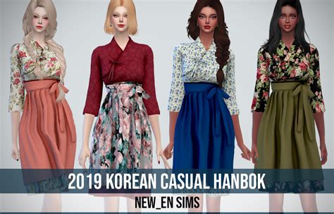 Newen092 Newen Sims4 2019 Korean Casual Poponopun Sims 4