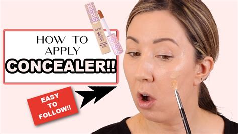 how to apply concealer for beginners easy to follow steps youtube