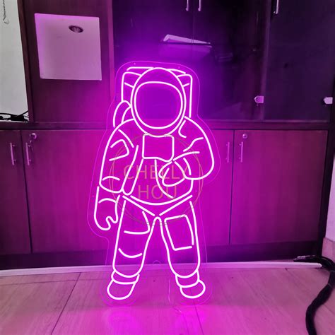 Custom Neon Sign Astronaut Neon Sign Personalized Custom Neon Etsy