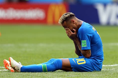 world cup 2018 crying is good thiago silva reassures neymar after tearful brazil win