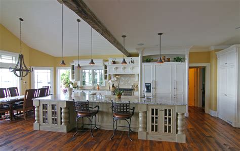 Shaker style white and gray cabinetry, white quartz countertop and sea inspired tile backsplash compliments beautifully and softens the stainless steel appliances and the dark tone hardwood floors. Custom kitchen cabinetry: very big and beautiful also ...