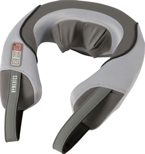 Customer Reviews Homedics Shiatsu Neck And Shoulder Massager With Heat Gray Nms 375 Best Buy