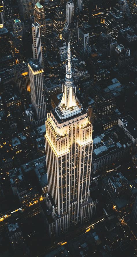 Night View Of Empire State Building The Iphone Wallpapers