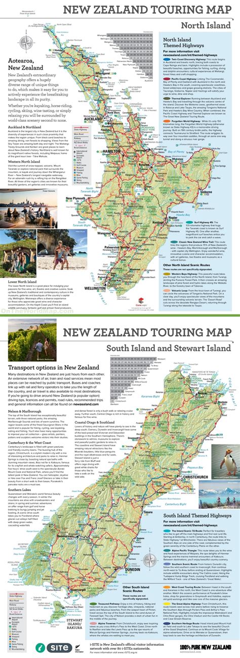 Large Detailed Tourist Map Of New Zealand