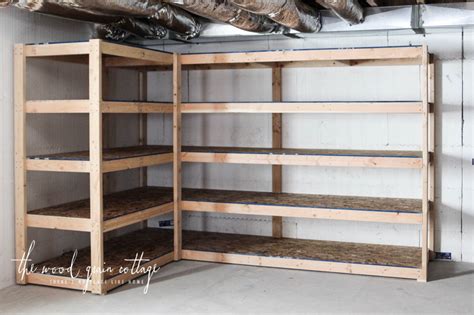 #thdprospectivecomplete details on the blog right here. DIY Basement Shelving - The Wood Grain Cottage