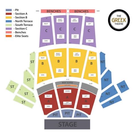 Greek Theater Seating Chart Terrace Cabinets Matttroy