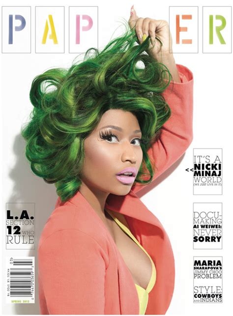 Nicki Minaj Capa Da Paper Magazine Fotos Single Music