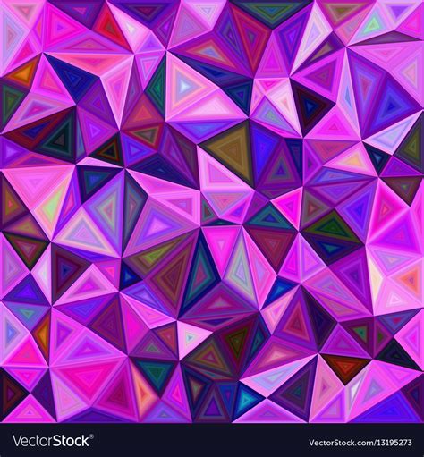 Irregular Triangle Mosaic Tile Background Design Vector Image