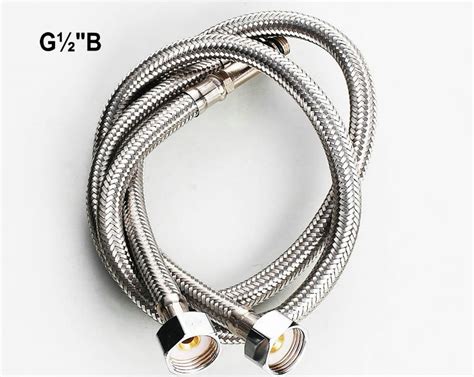 360 sink flexible faucet sprayer faucet sprayer jet stainless steel bubbler splash splash water accessories hose faucet flexible hose on sale. 1 pair of G1/2"B 500mm Stainless Steel Flexible cold/hot ...