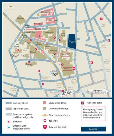 Nottingham Campus Map