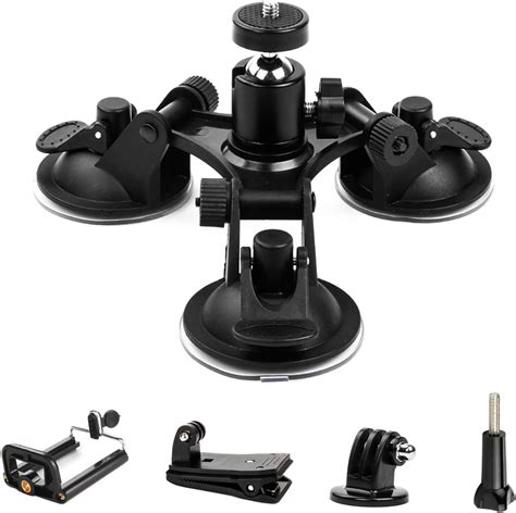 Triple Suction Cup Mount Camera Suction Mount Car Mount Holder Window Mount With Threaded