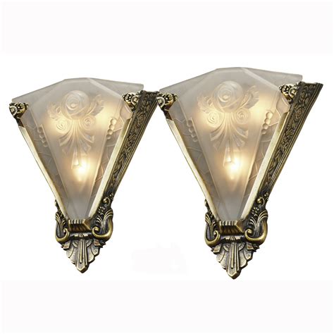 4.7 out of 5 stars 27. Pair of Large Wall Sconces Lighting with Antique French Shades (ANT-400) For Sale | Antiques.com ...