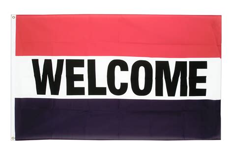 Welcome 3x5 Ft Flag 90x150 Cm Royal Flags