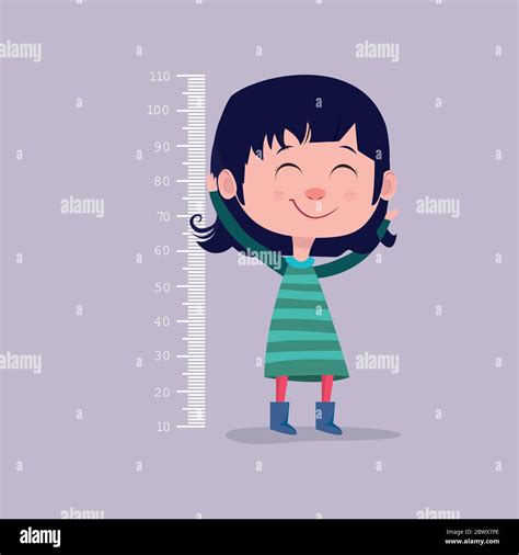 Growth Chart Child Mark Stock Vector Images Alamy