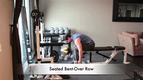 Dumbbell Back Exercises Seated Bent Over Row Youtube
