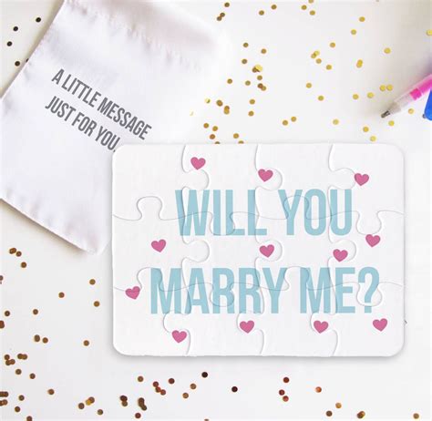 personalised will you marry me jigsaw puzzle christmas proposal marry me ways to propose