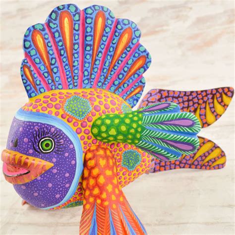 Alebrije Fish Mexican Wood Carvings Magiamexica Mexican Crafts
