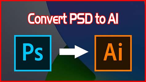 How To Convert Photoshop Psd File To Illustrator Ai File In Photoshop