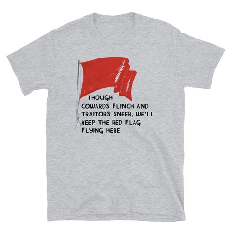 The Red Flag Labour Party Socialist T Shirt Etsy