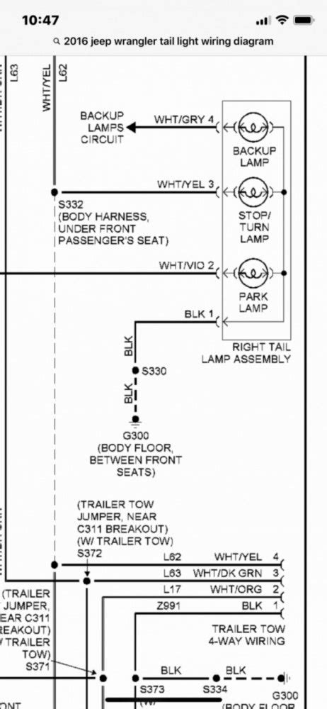 Jeep Wrangler Tj Tail Light Wiring Diagram Iot Wiring Diagram