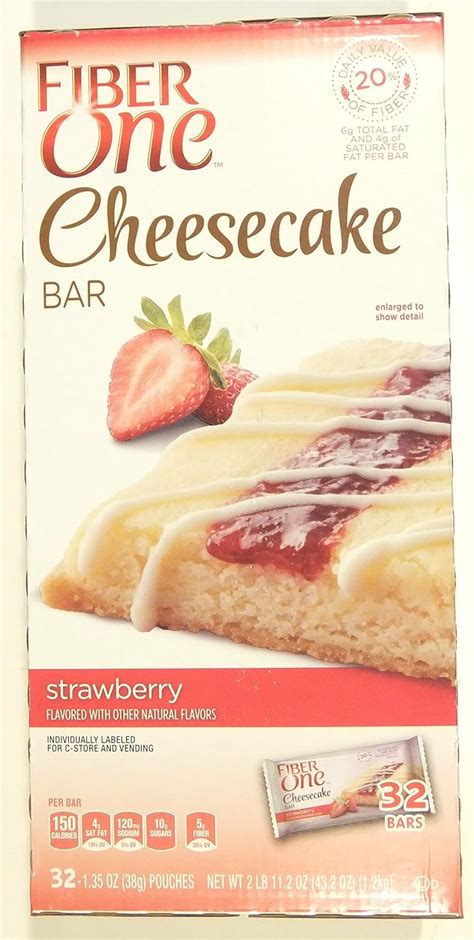 fiber one cheesecake bar strawberry 32 bars home audio and theater