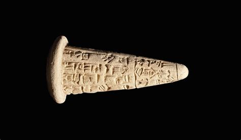 A Sumerian Terracotta Cuneiform Foundation Cone