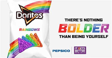 taste the rainbow as doritos launch colourful snack to support lesbian gay bisexual and