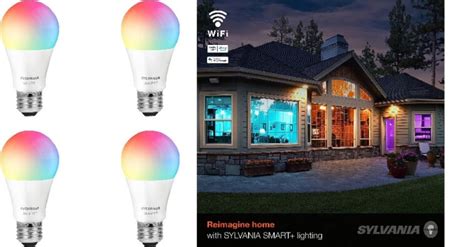 Amazon 4pk Sylvania Wifi Led Smart Light Bulb 60w Equivalent Full